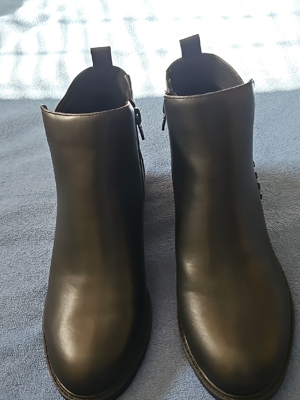Black Women's Easy Spirit seLorand3 Ankle Boots - Classic Zip Side   9